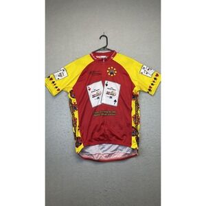 Voler Cycling Jersey Mens XL Red‎ Yellow MS 150 Bike Tour Made USA Colorado